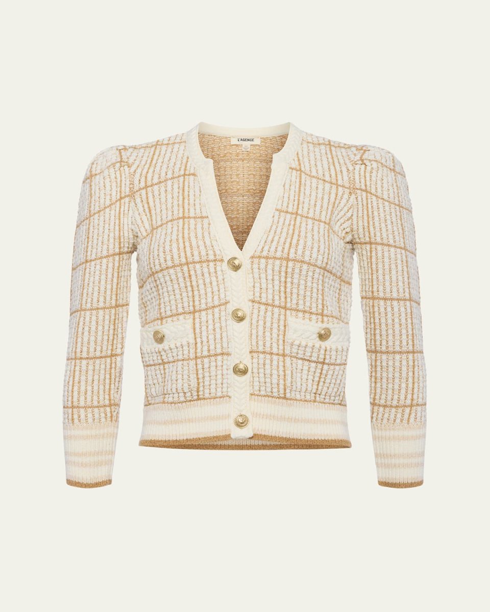 Jenni Knit Three-Quarter Sleeve Cardigan